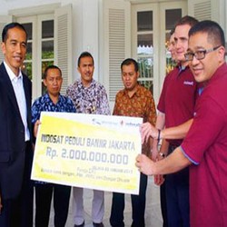 Qtel Kucurkan Rp 2 Miliar untuk Korban Banjir Jakarta