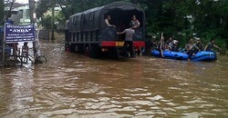 Pompa Air Dikerahkan Untuk Sedot Banjir di Ancol