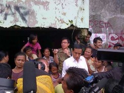 Jokowi Janjikan Pompa Penyedot Air Bagi Warga Muara Baru