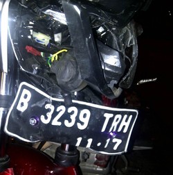 Tabrak CRV dari Belakang, Pengendara Motor Luka Parah