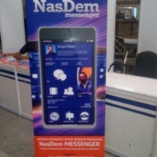 Dijual! Smartphone NasDem dengan Wallpaper Surya Paloh