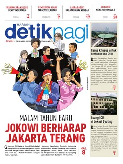 MALAM TAHUN BARU JOKOWI BERHARAP JAKARTA TERANG
