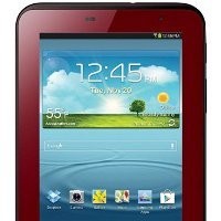 Galaxy Tab 2 Disiram Warna Merah