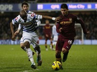 The Citizens tampil mendominasi dari awal pertandingan. Statistik ESPN Soccernet mencatat pasukan Roberto Mancini itu mempunyai penguasaan bola dengan perbandingan 69:31 milik QPR. REUTERS/Stefan Wermuth.