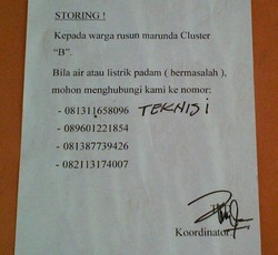 Penghuni Rusun Keluhkan Air Bersih