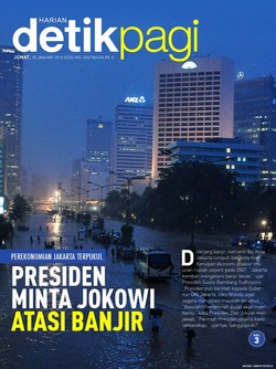 PEREKONOMIAN JAKARTA TERPUKUL PRESIDEN MINTA JOKOWI ATASI BANJIR