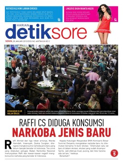 RAFFI CS DIDUGA KONSUMSI NARKOBA JENIS BARU