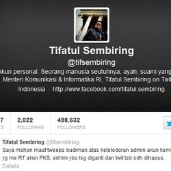 Dihujat di Twitter, Tifatul Copot Admin Kemkominfo