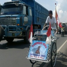 Istri Kepincut Pria Lain, Suroso Kayuh Becak Banyuwangi-Jakarta