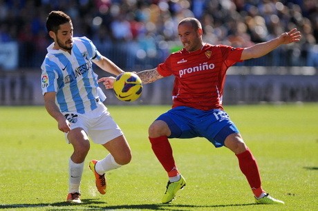 Malaga-Zaragoza Berbagi Angka 1-1