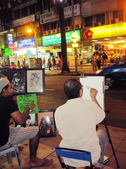 Seniman Jalanan ala Bukit Bintang