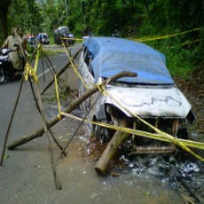 Polda Jatim Kesulitan Cari Kronologi Xenia Terbakar di Malang
