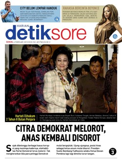 CITRA DEMOKRAT MELOROT, ANAS KEMBALI DISOROT