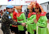 Indobatt Perkenalkan Tarian Indonesia di Libanon