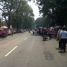 Penyampaian Visi Misi Kandidat, Jalan Diponegoro Ditutup Lima Jam