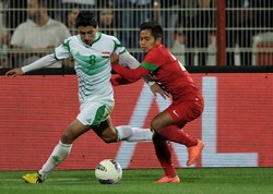 Kualifikasi Piala Asia 2015 antara Irak melawan Indonesia dihelat di Al Rashid Stadium, Dubai, Rabu (6/2/2013) malam WIB. Reuters/Mohammad Abu Omar.