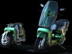 Unik, Motor Skuter yang Bisa Dilipat