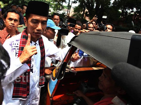 Jokowi Temui Sopir Bajaj