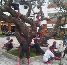  Mahasiswa Undhiksa Rayakan Valentine Anti Media Sosial