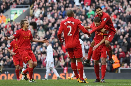 Liverpool Gilas Swansea 5-0 Liverpool Gilas Swansea 5-0