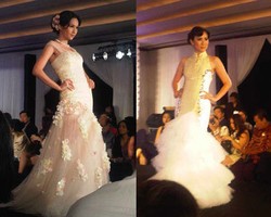 Didiet Maulana Sulap Kain Songket Palembang Jadi Gaun Pengantin