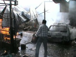 Kebakaran Bengkel di Medan Musnahkan Satu Mobil