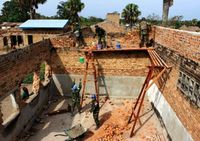 Prajurit TNI Rehab Penjara di Kongo