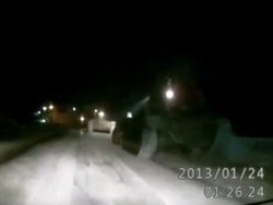 Tank Bersihkan Jalanan di Rusia