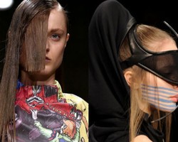 Make-up & Tatanan Rambut Aneh di London Fashion Week 2013