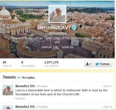 Akun Twitter Paus akan Ditutup 28 Februari 2013