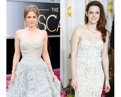 Tren dari Oscar 2013, Selebriti Pakai Gaun Merah Sampai Kalung Terbalik