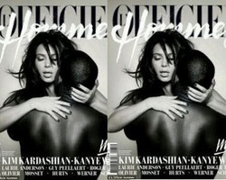 Kim Kardashian & Kanye West Pose Sensual untuk Majalah Fashion