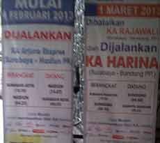 Mulai 1 Maret 2013 KA Rajawali Semarang-Surabaya Stop Operasi