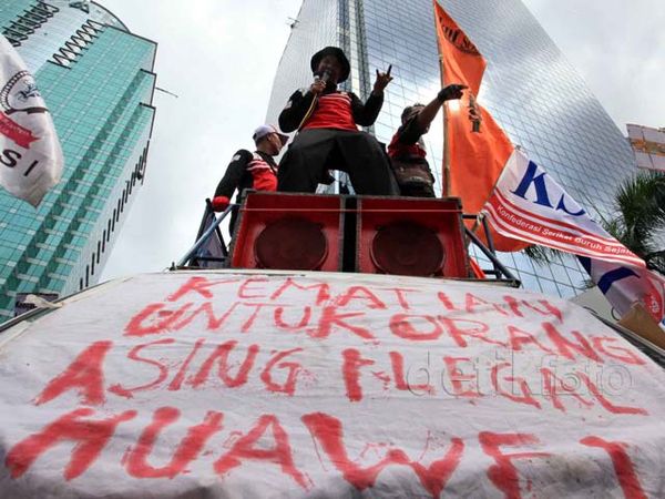 Kantor Huawei di Indonesia Kembali Didemo