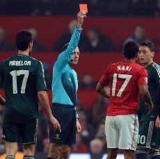 Nani Tambah Daftar Pemain Klub Inggris yang Dikartu Merah Cakir