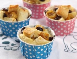 Resep Anak: Puding Pisang Cokelat Panggang