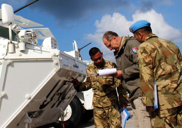 Tim COE UNIFIL Cek Perlengkapan Satgas FPC TNI