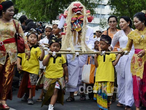 Ogoh-ogoh Mini Meriahkan  Perayaan Nyepi
