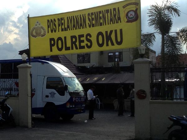Mapolres OKU Dirikan Posko Sementara
