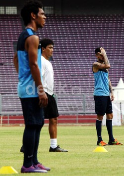 Latihan ini merupakan yang pertama bagi Diego Michiels, setelah bebas menjalani hukuman dalam kasus pengeroyokan.