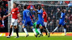 Ramires merayakan gol yang dibuatnya di menit ke-68. Selain Ramires, Hazard juga mencetak gol di menit ke-59. AFP/Andrew Yates.