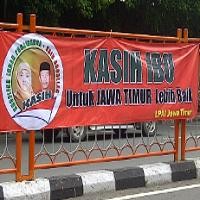 Jelang Pilgub Jatim, Spanduk Dukungan Khofifah-Said Bertebaran