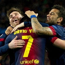 Villa Sudah Yakin Barca Bakal Singkirkan Milan