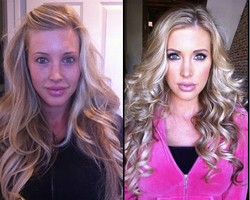 Ini Wajah Bintang Film Syur Sebelum & Sesudah Make-up