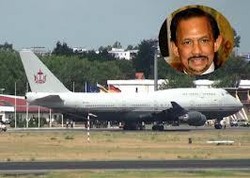 Terbangkan Sendiri Boeing 747 Miliknya, Sultan Brunei Temui Obama