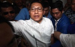 Penuhi Panggilan KPK, Anas Didampingi Saan Mustopa