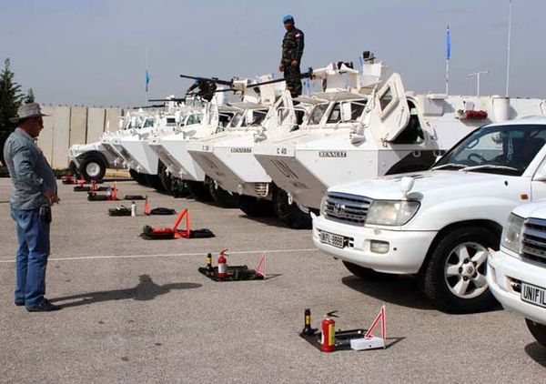 Tim ORI Inspeksi Materiil Satgas Indobatt