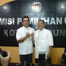 Rachel Maryam Antar Ridwan Kamil-Oded Danial Daftar ke KPU