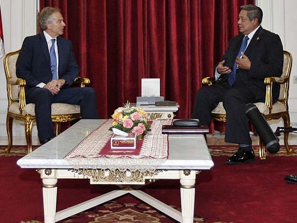 SBY-Tony Blair Bahas Solusi Konflik Suriah 