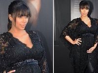 Kim Kardashian Elus-elus Perut Hamilnya